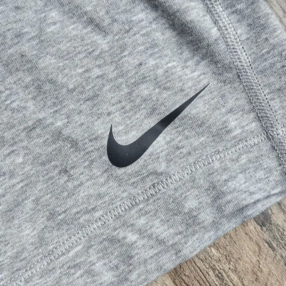 Nike Pro Dri-Fit Heather Gray Bike Shorts Spandex Compression Womens Large Y2K